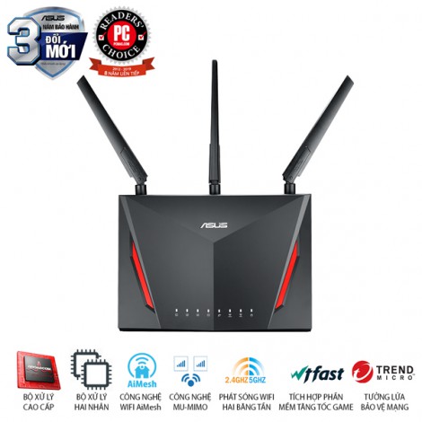 Router Wifi Mesh ASUS RT-AC86U (Gaming Router)